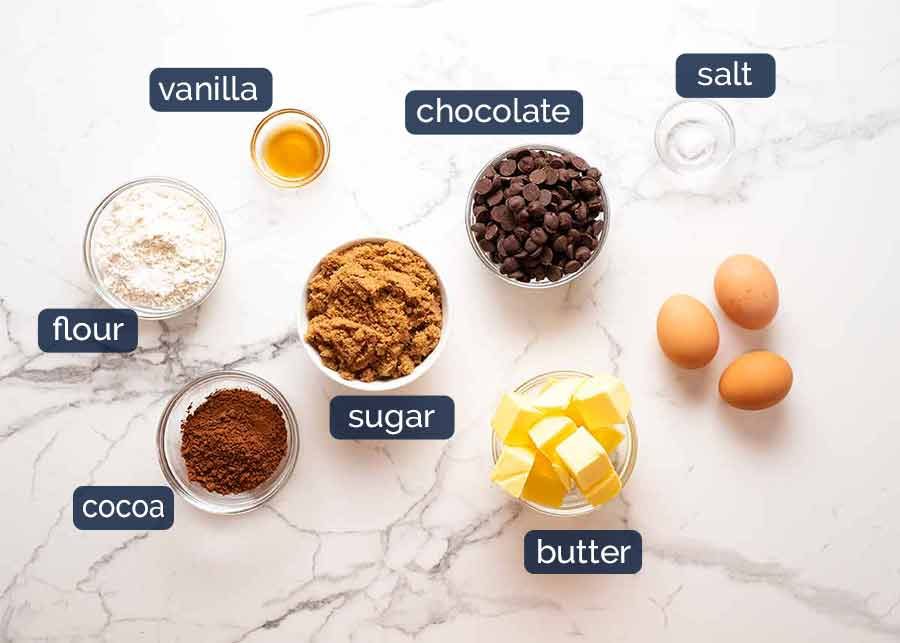 brownie-ingredients-for-caramel-brownie Brownie ingredients for Caramel brownies