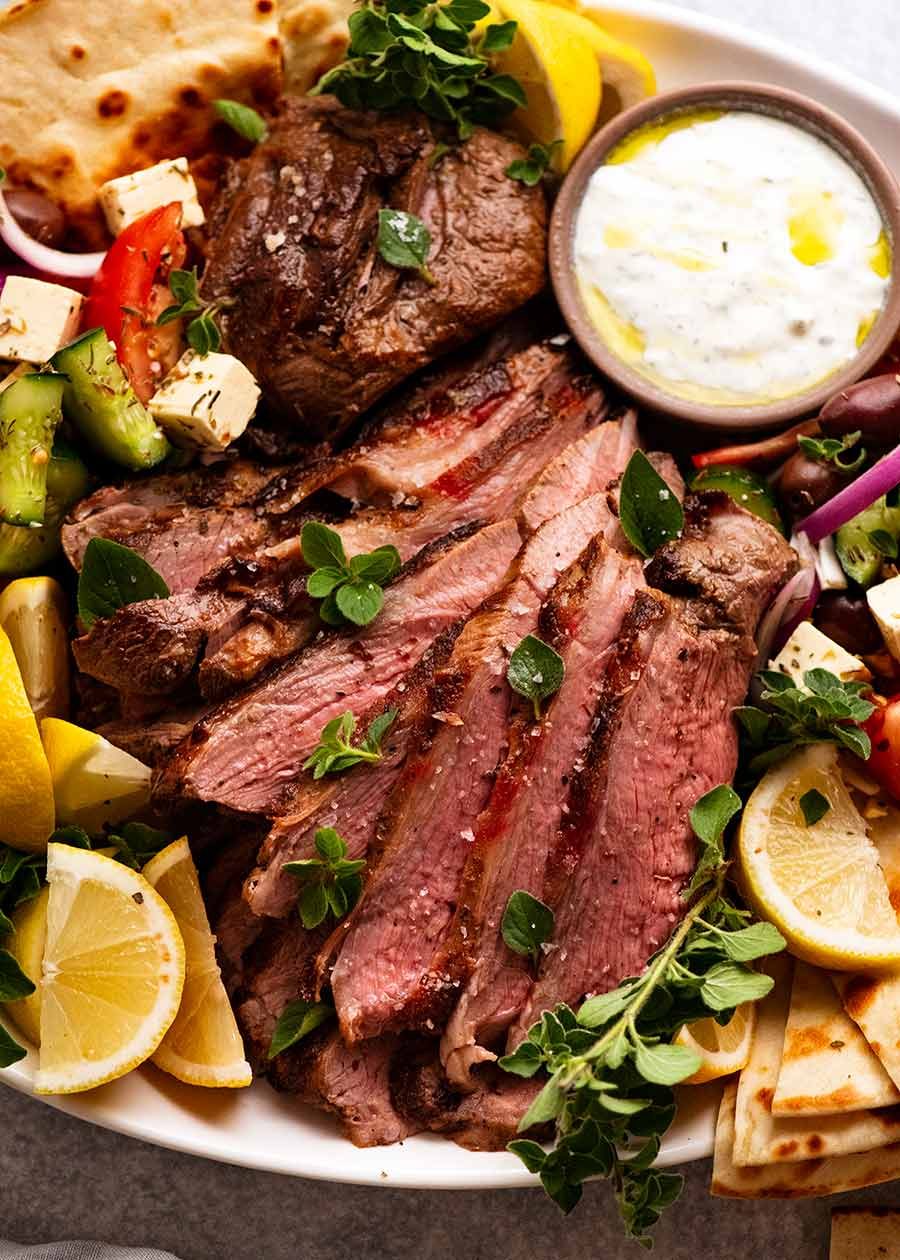 butterflied-lamb-leg-platter Greek Butterflied Lamb Leg platter