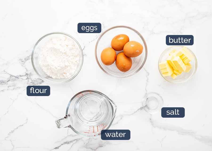 eclairs-ingredients-2 Ingredients in Eclairs