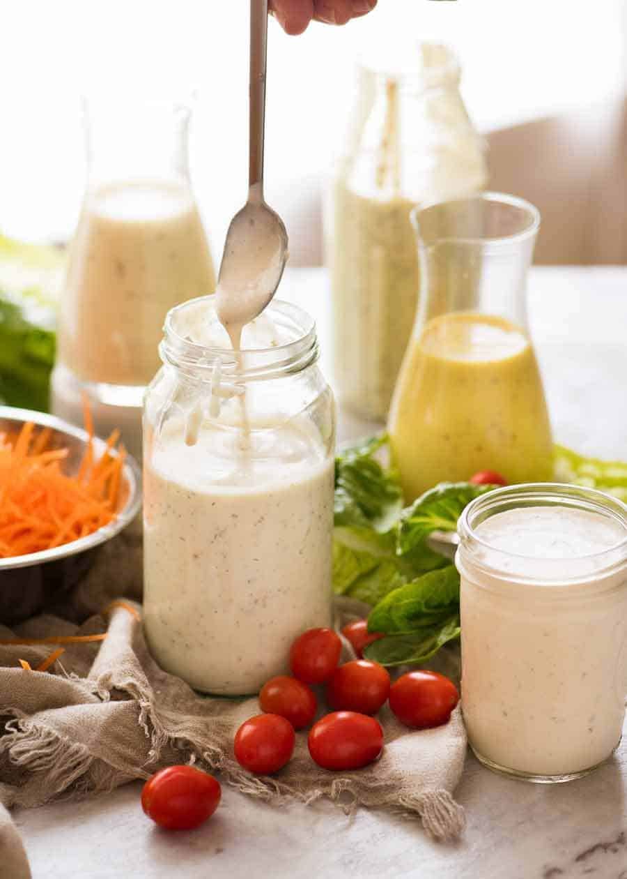 healthy-creamy-yogurt-dressings Photo of 5 Healthier Yogurt Salad Dressings