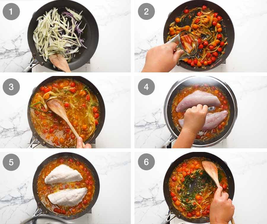 how-to-make-acqua-pazza-2 How to make Acqua Pazza - Italian Poached Fish on garlic crostini