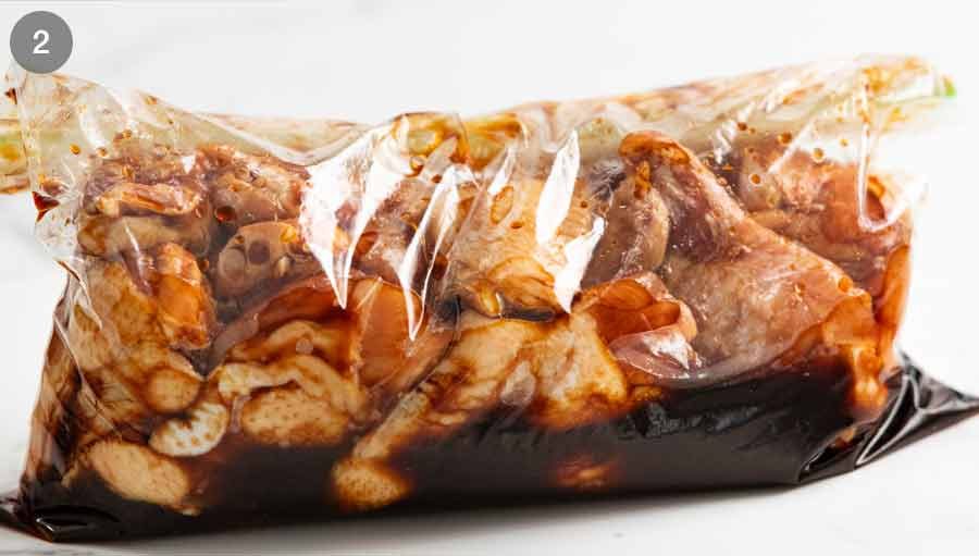 marinating-honey-soy-wings How to make Honey Soy Wings