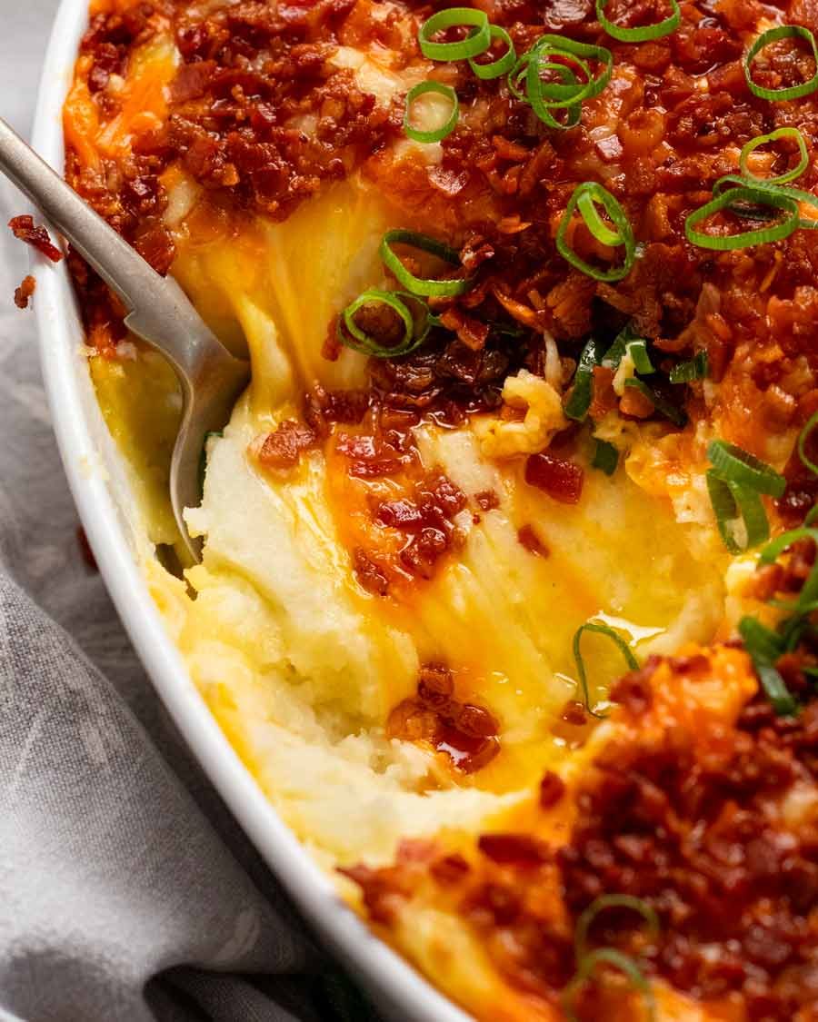 mashed-potato-casserole_3 Close up of Mashed Potato Casserole