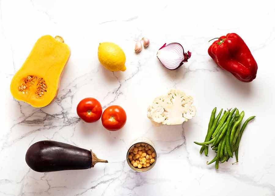 tagine-ingredients Vegetable Tagine