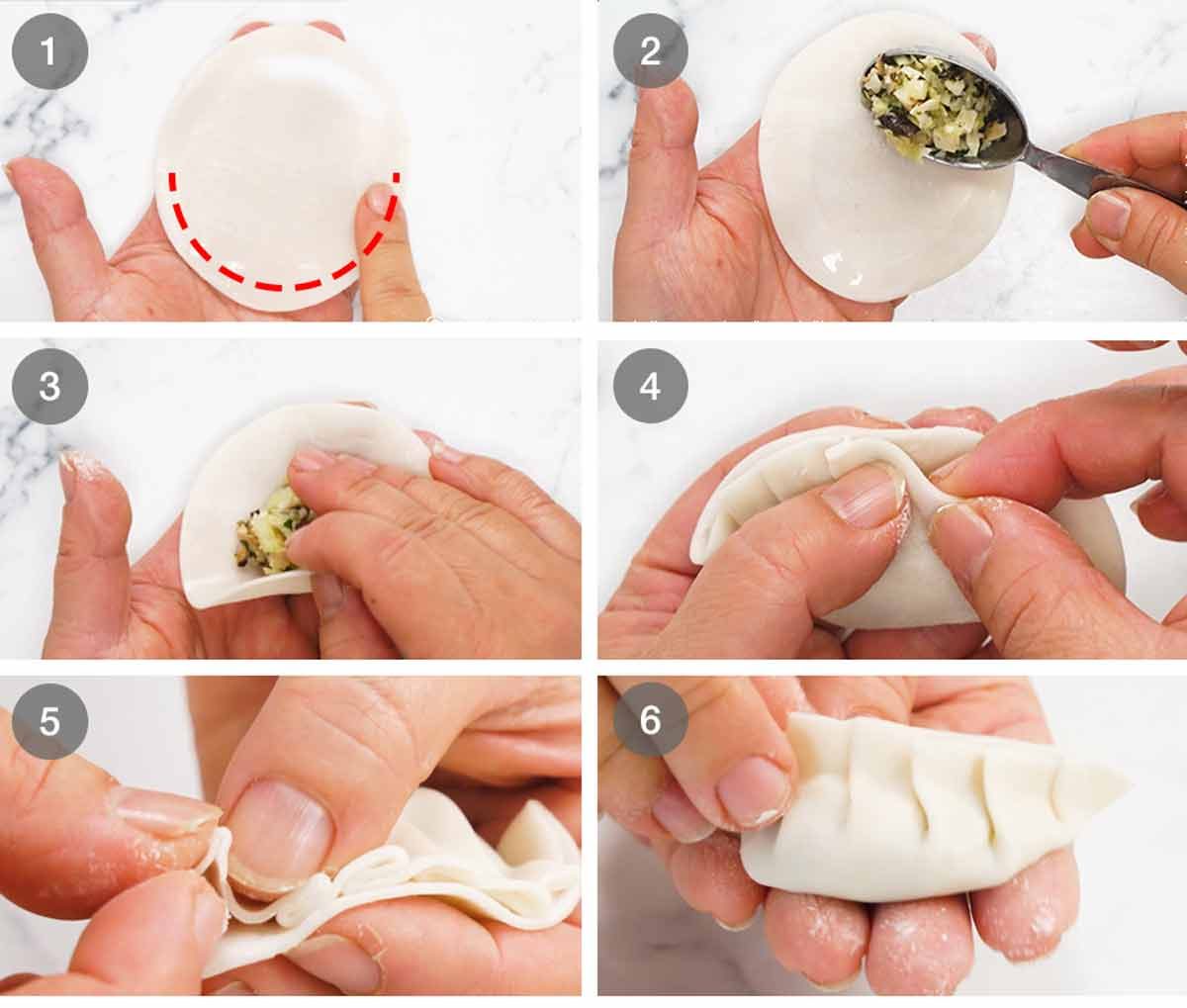 6-how-to-wrap-vegetable-dumplings How to wrap Vegetable Dumplings (Potstickers)
