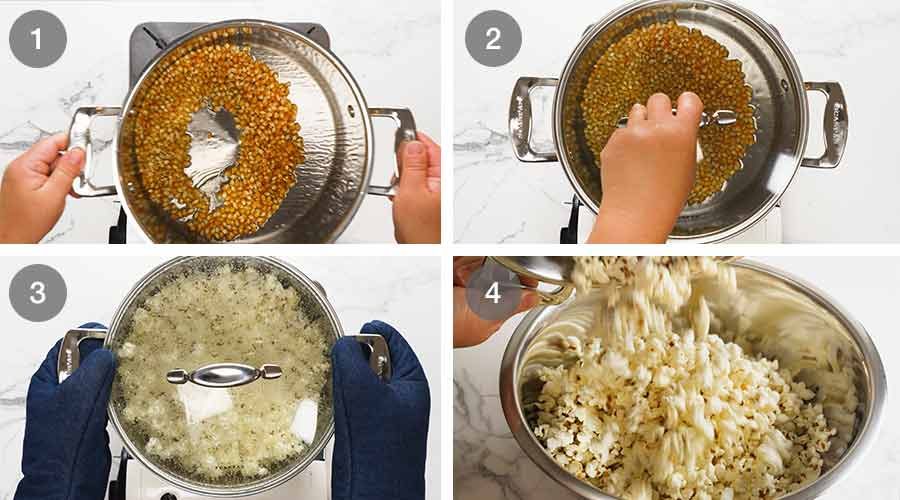 how-to-make-holiday-caramel-popcorn-1 How to make Christmas Popcorn Candy