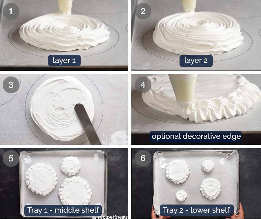 how-to-make-pavlova-christmas-tree-3 How to make Pavlova Christmas Tree Dessert