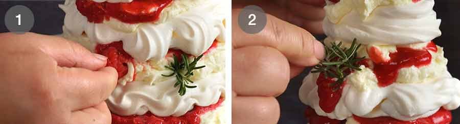 how-to-make-pavlova-christmas-tree-7 How to make Pavlova Christmas Tree Dessert
