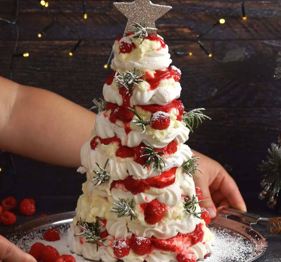 moving-the-christmas-tree-pavlova Pavlova Christmas Tree Dessert