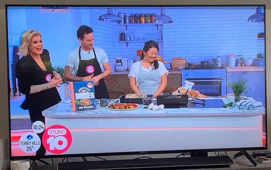 nagi-dozer-studio-10-1 Nagi and Dozer on Studio 10 Channel 10 cookbook publicity tour
