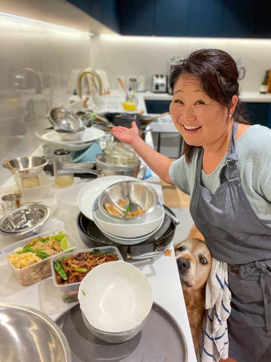 nagi-lots-of-dirty-dishes Making the RecipeTin cookbook