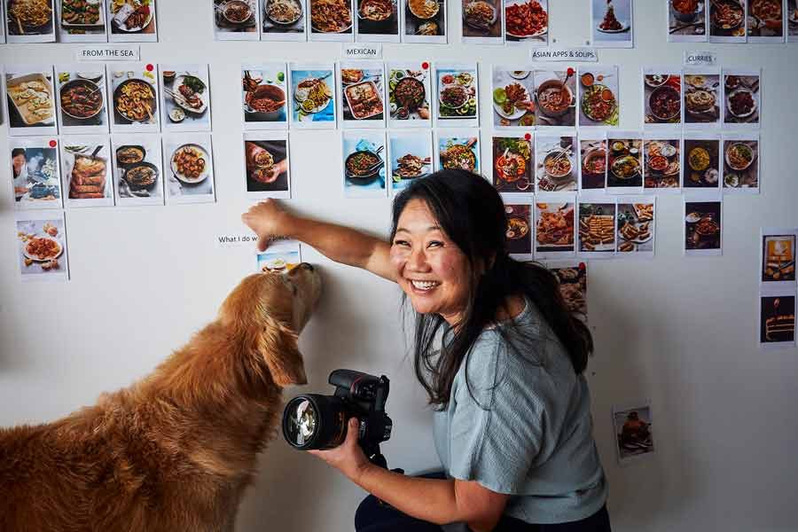 nagi-photo-wall-10 Nagi photo wall - making of RecipeTin Eats "Dinner" cookbook