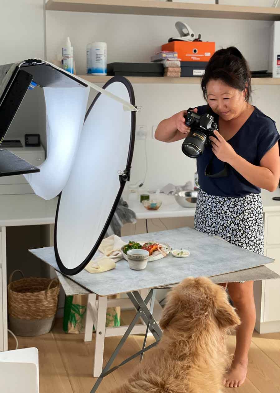nagi-taking-photos-1 Making the RecipeTin cookbook