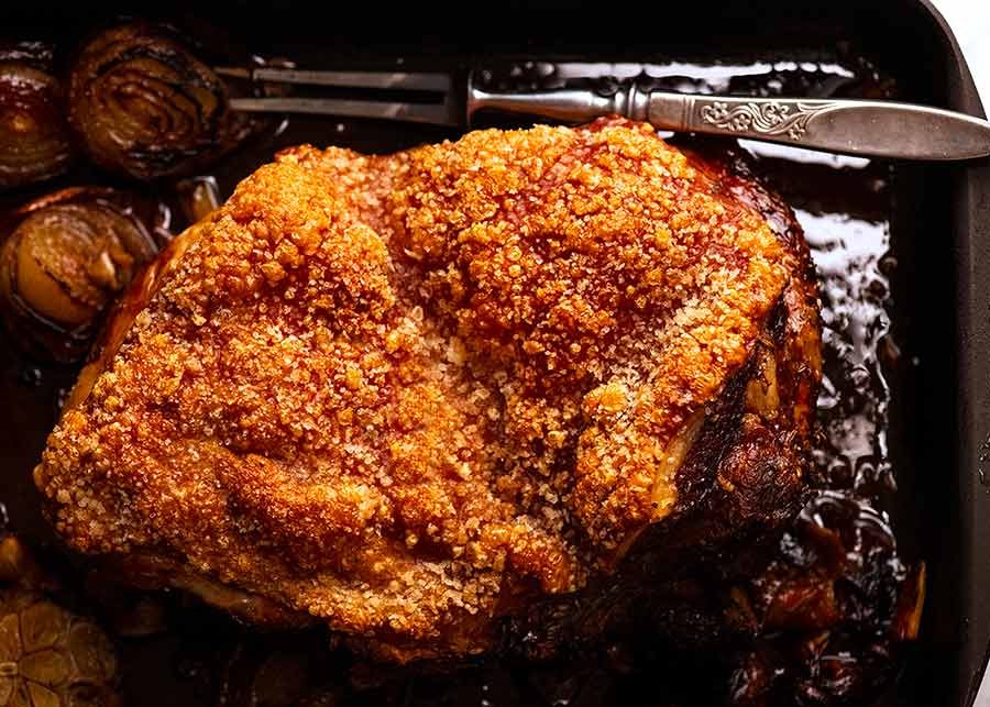 pork-roast-crispy-crackling_8 Pork Roast with Crispy Crackling fresh out of the oven