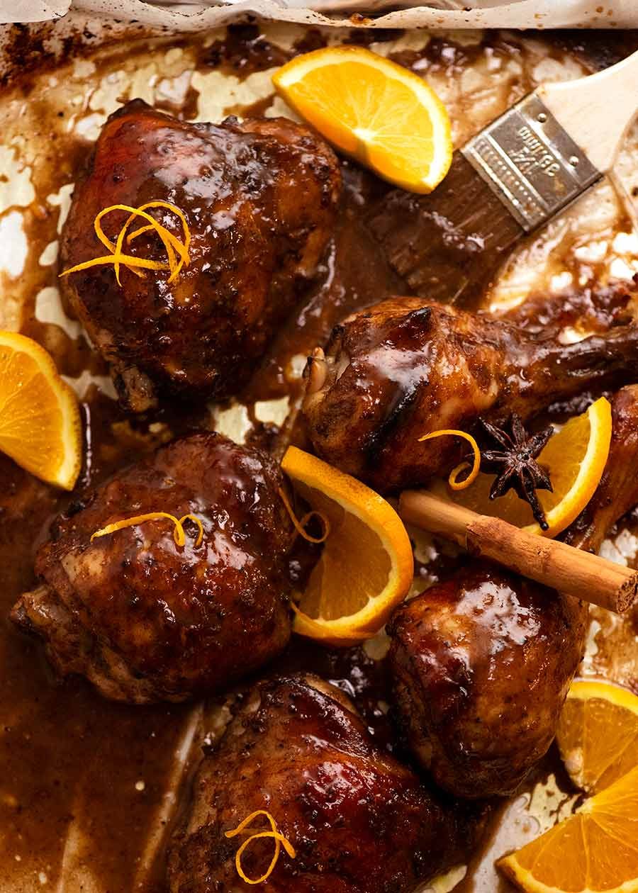 sticky-glazed-christmas-chicken_3 Sticky Glazed Christmas Chicken fresh out of the oven