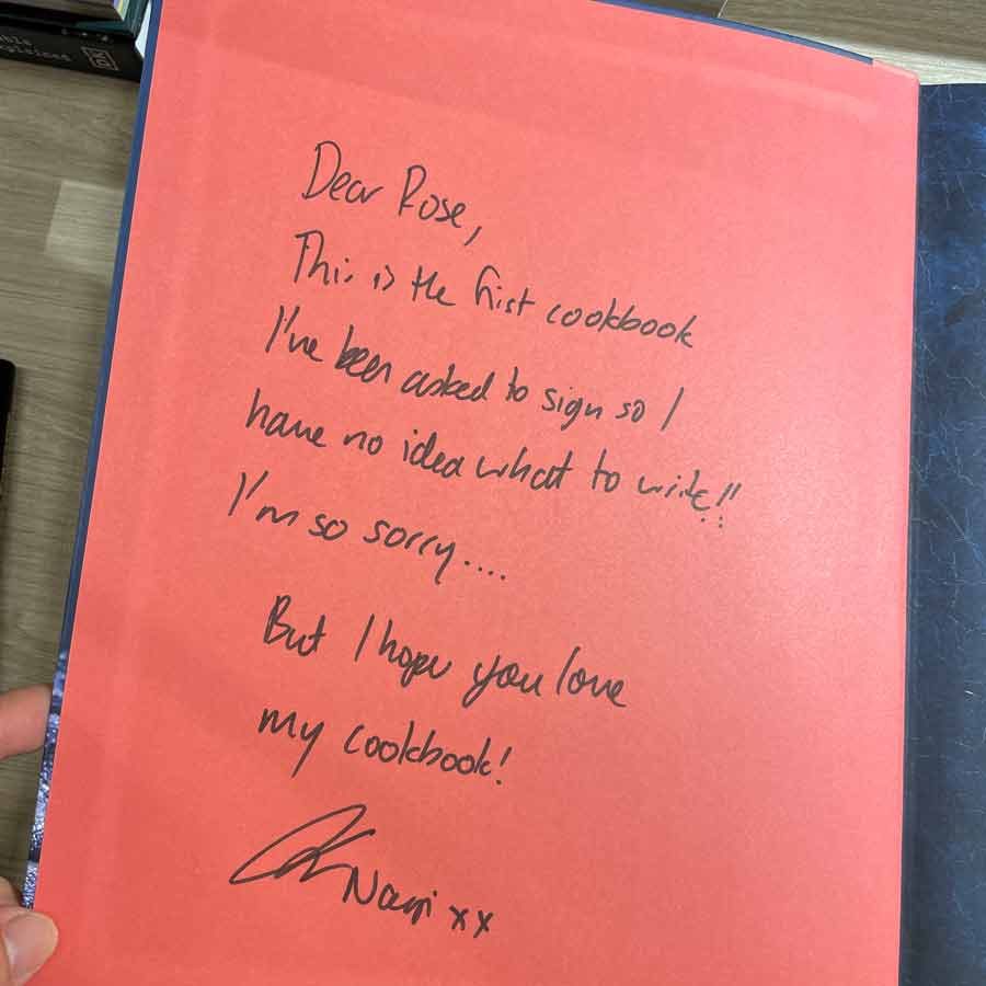 the-first-cookbook-i-was-asked-to-sign First cookbook Nagi asked to sign