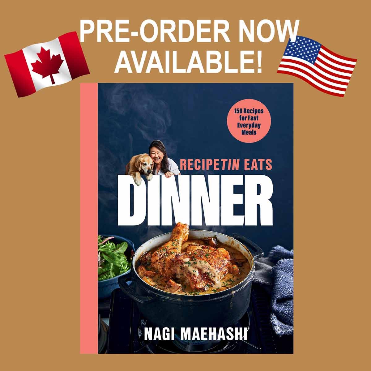 us-canada-cookbook-preorder-announcement-v1a RecipeTin Eats Dinner Cookbook by Nagi Maehashi - US edition preorders