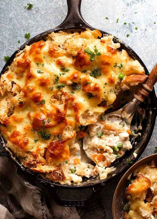 Garlic Bread Leftover Turkey Pot Pie post thumbnail image