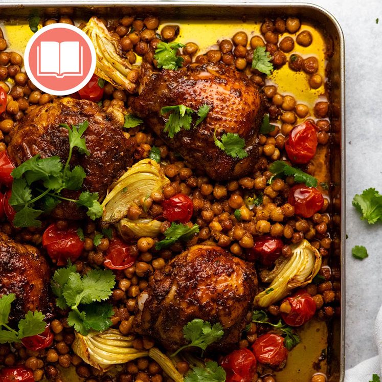 One-Tray Moroccan Baked Chicken With Chickpeas post thumbnail image