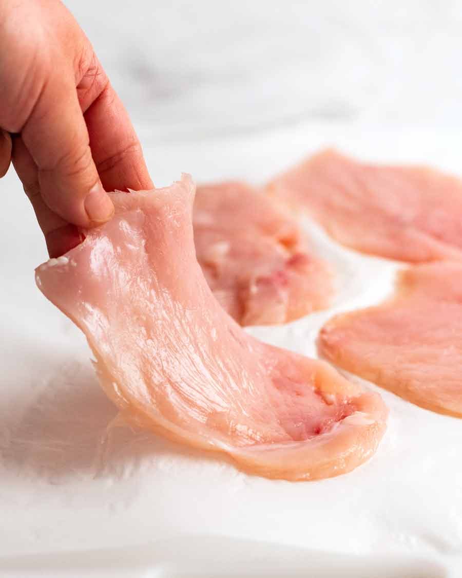 chicken-saltimbocca_3 Preparing chicken breast to make Chicken Saltimbocca