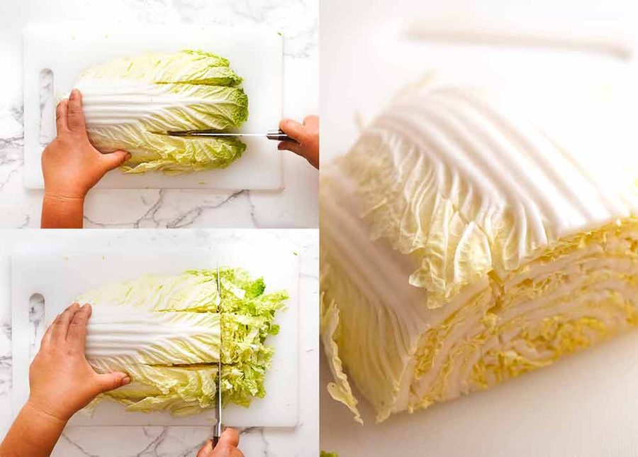cutting-cabbage-for-changs-crispy-noodle-salad Cutting cabbage for Chang's Crispy Noodle Salad