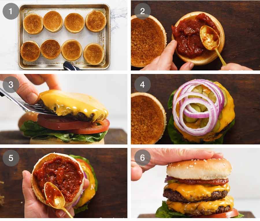 how-to-assemble-a-cheeseburger How I make cheeseburgers