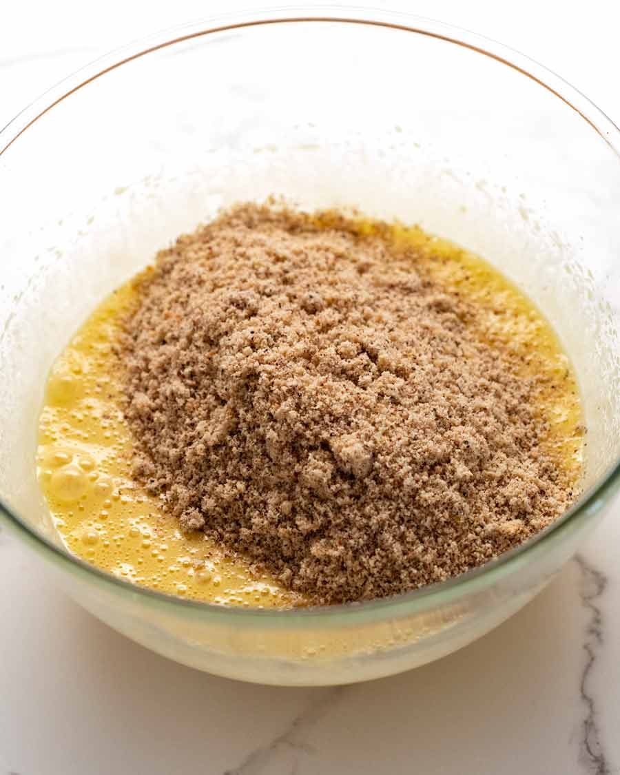 olive-oil-hazelnut-cake_8 Ground hazelnut in Olive oil hazelnut cake batter