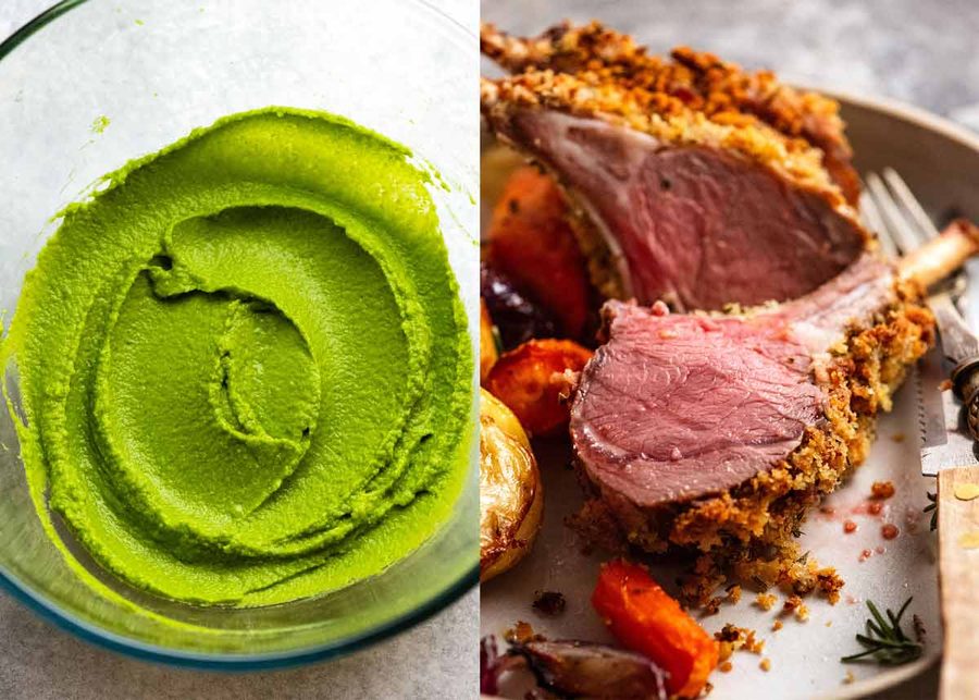 pea-puree-and-rack-of-lamb Pea Puree and Rack of Lamb