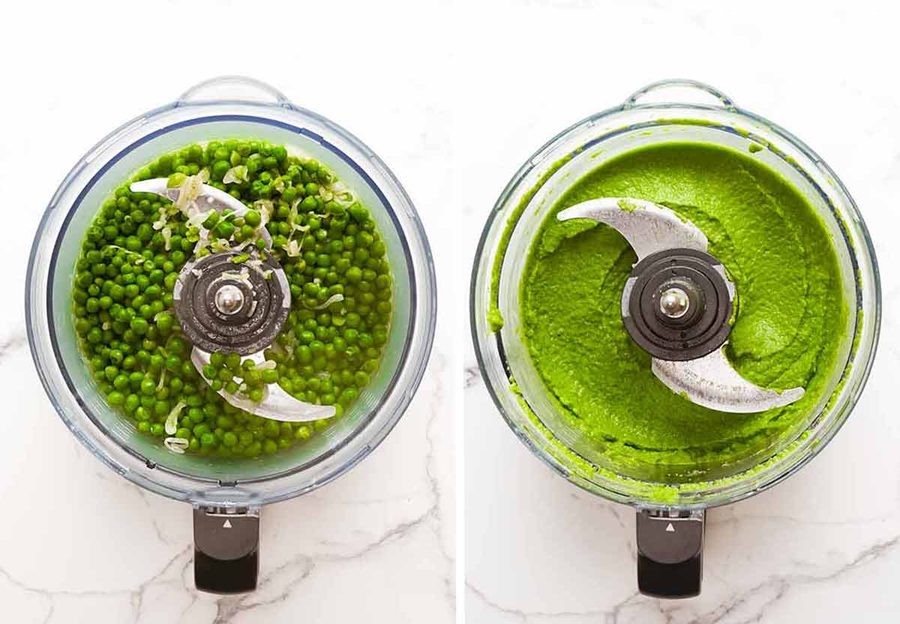 pea-puree-side-by-side How to make Pea Puree