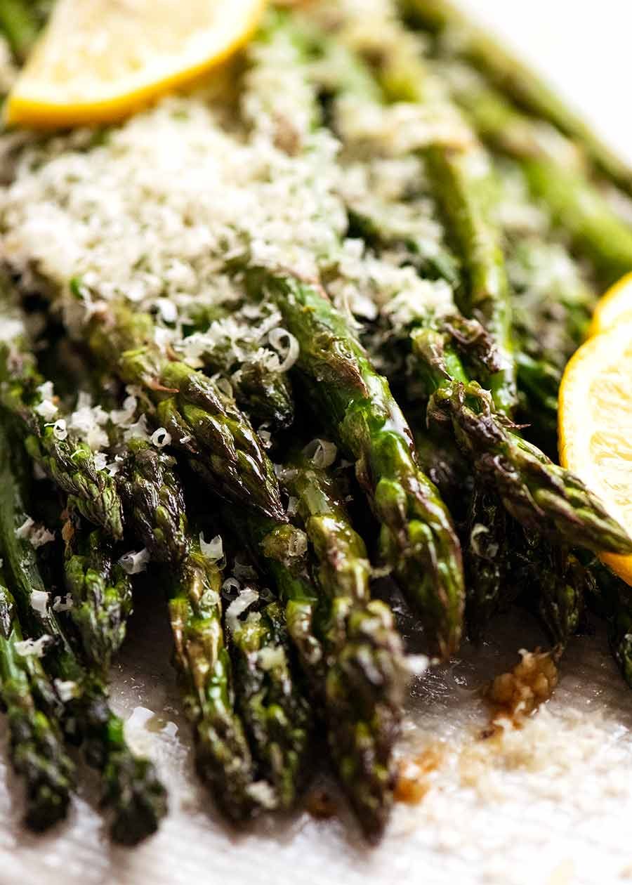 roasted-asparagus_0 Close up of Roasted Asparagus