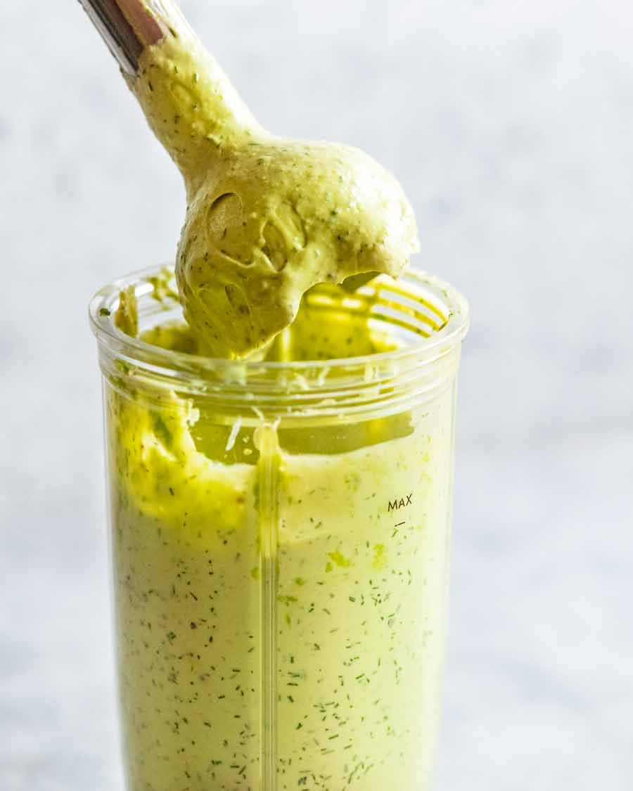 avocado-ranch-pasta-salad-ingredients-3 Making avocado ranch dressing