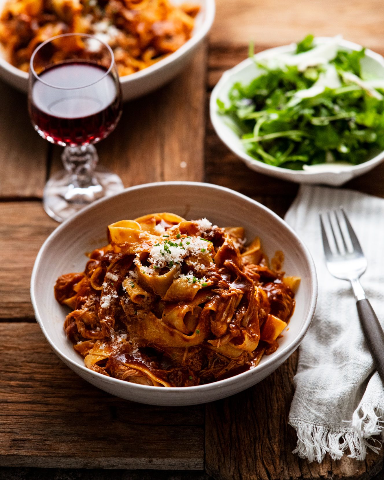 chicken-ragu-pasta_0-1 Slow Cooked Chicken Ragu Pasta by Nagi Maehashi RecipeTin Eats Dinner cookbook