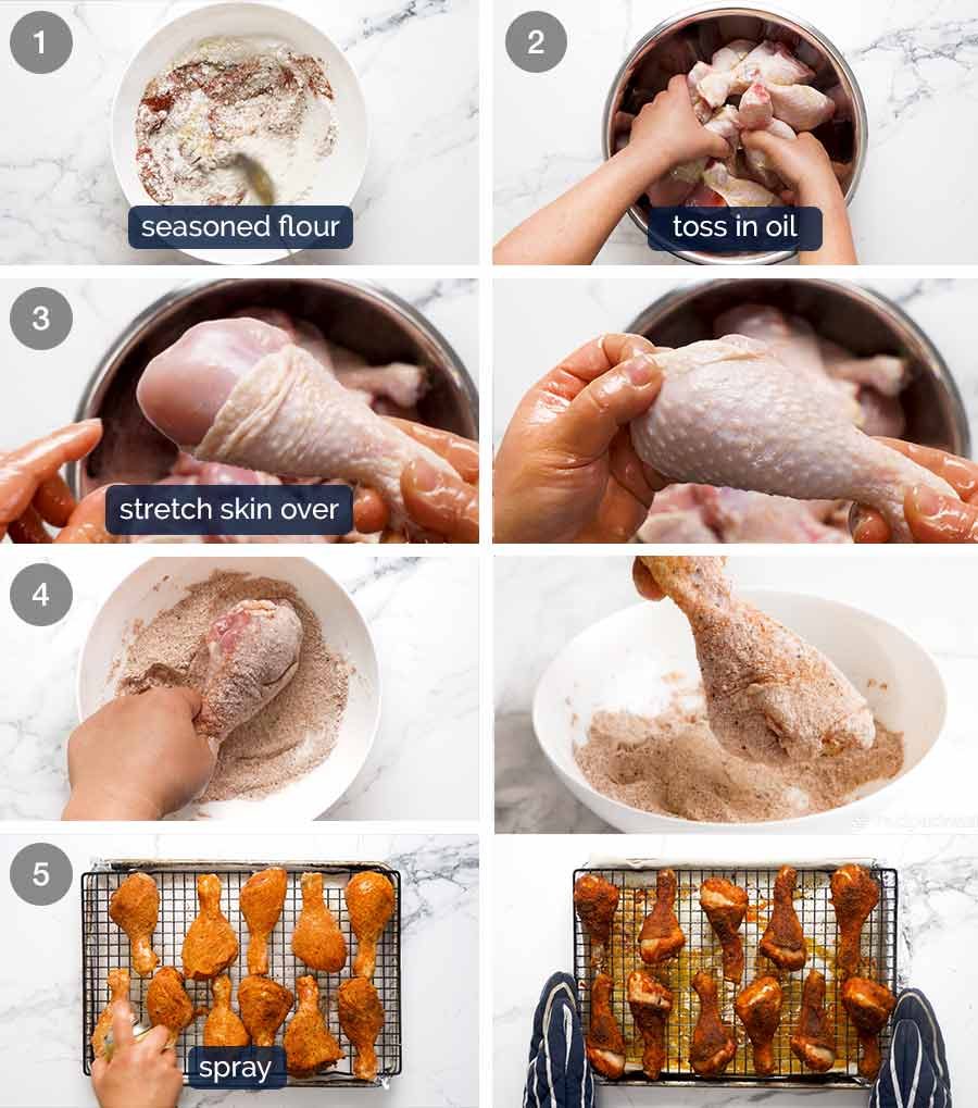 How to make Crispy Baked Chicken Drumsticks