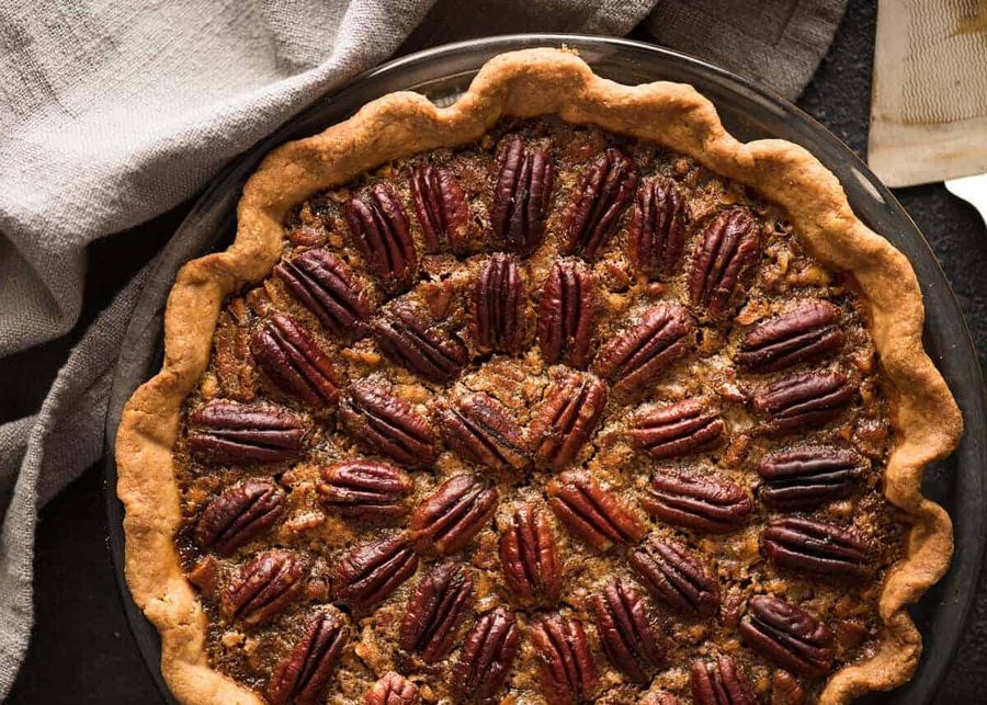 pecan-pie-1 Learn how to make Pecan Pie, the great American classic! Flaky all-butter pie crust with a soft set filling, the quick video tutorial will be very helpful will guide you to nail this every time! recipetineats.com