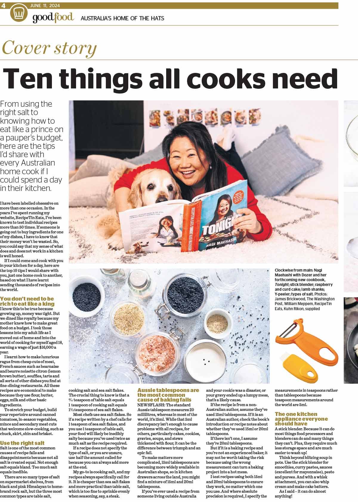 10-things-all-cooks-need-to-know Dozer on Good Food Cover 11 June 2024