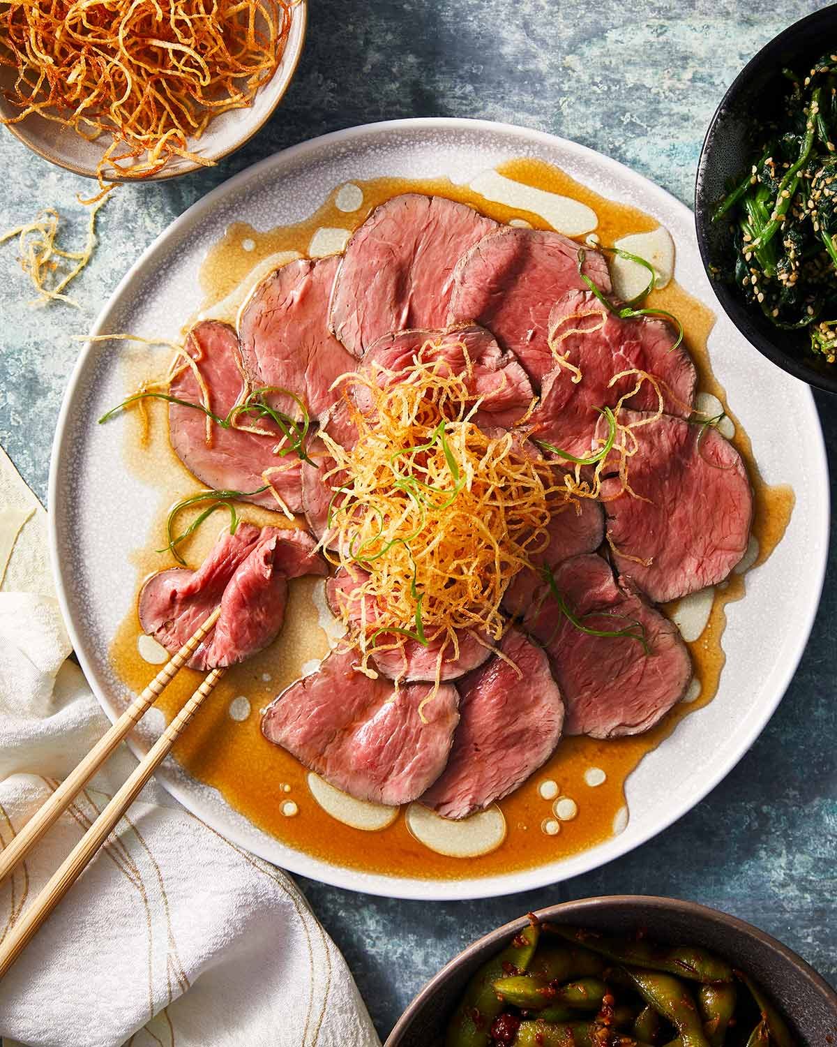 beef-tataki-47677 Beef tataki overhead photo