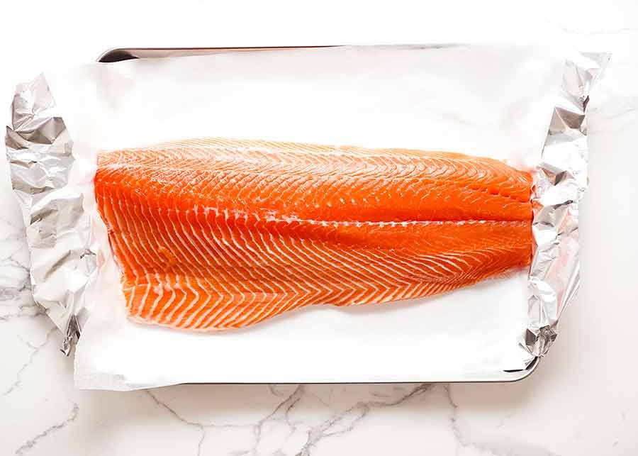 christmas-baked-salmon-ingredients_9 Raw side of salmon for Christmas Baked Salmon
