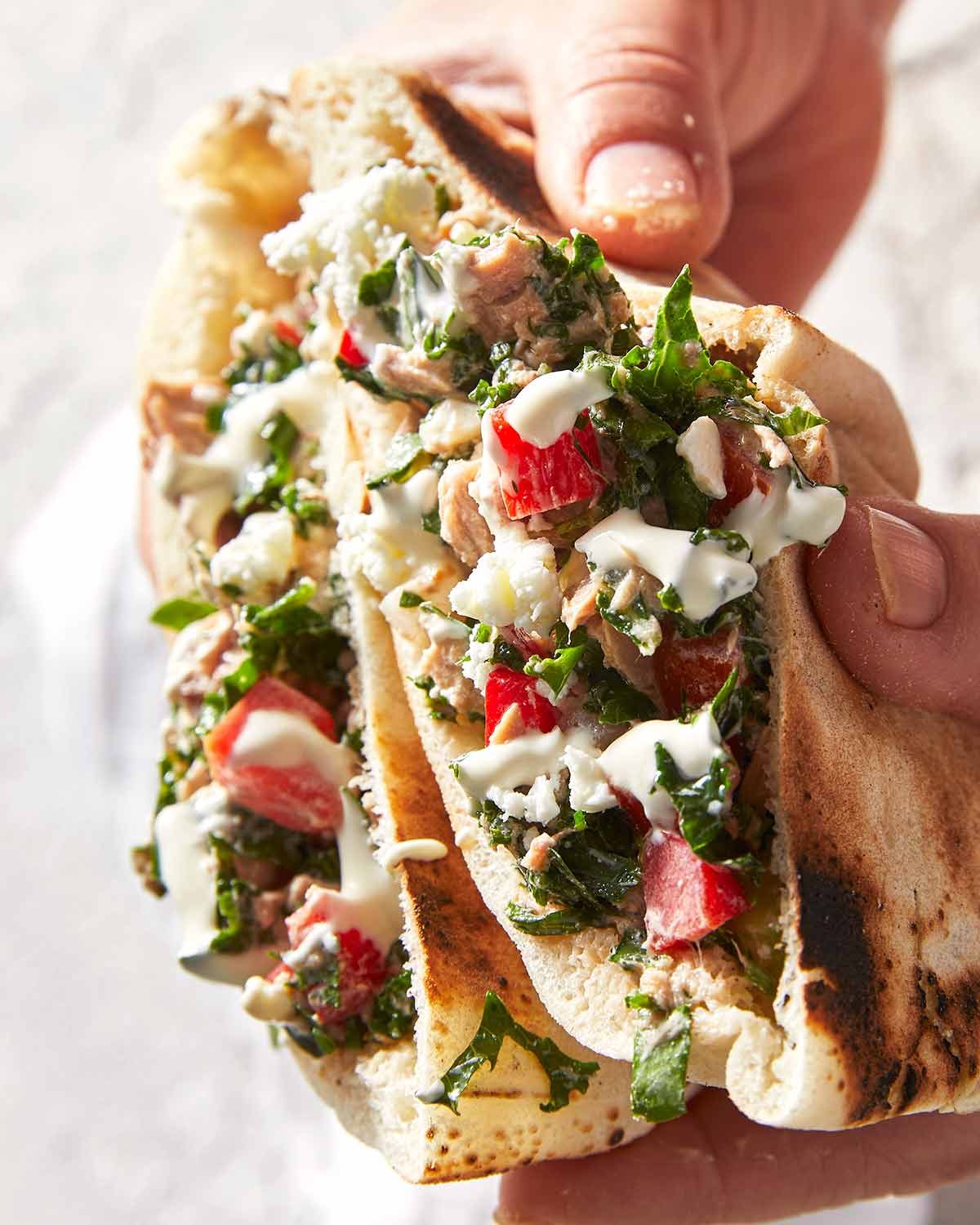 mediterranean-tuna-salad-51494 Mediterranean tuna salad in pita pockets