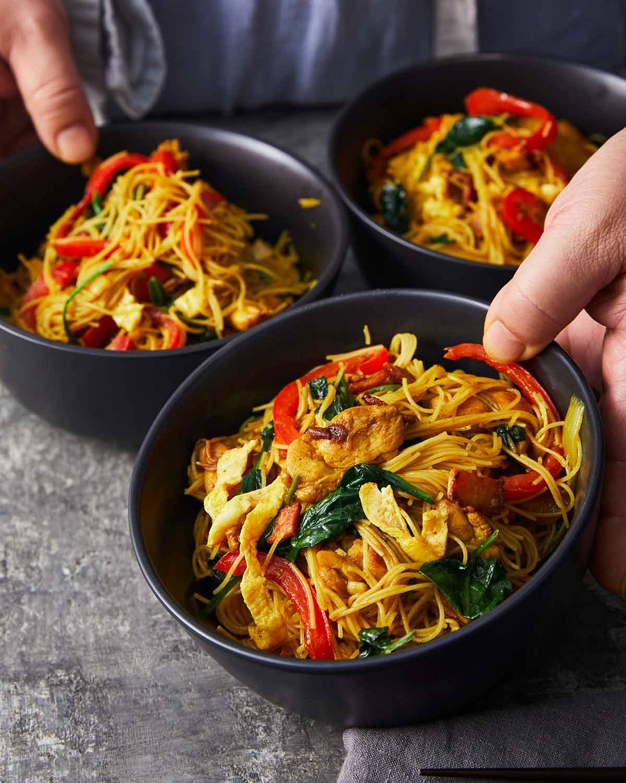 easy-singapore-chicken-vermicelli-noodles-2-1 Singapore Chicken Vermicelli Noodles