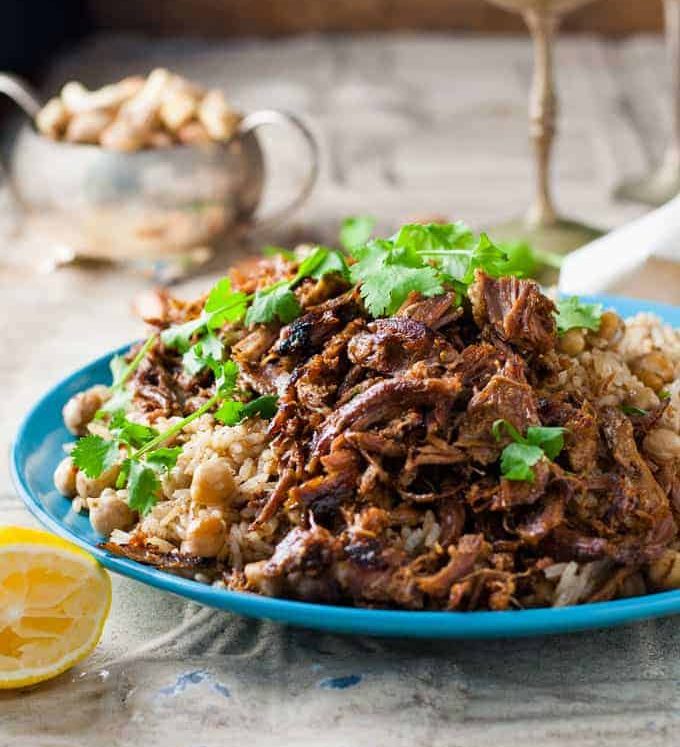 middle-eastern-shredded-lamb-chickpea-pilaf-rice-1 Middle Eastern Shredded Lamb with Chickpea Pilaf (Rice) - easy and fast to prepare, with everyday ingredients. Amazing, exotic flavour.