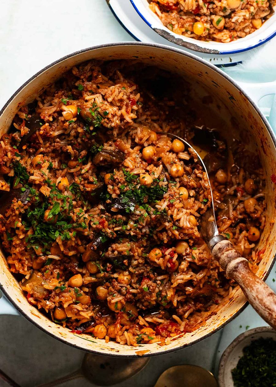 moussaka-beef-rice-pilaf_9 Moussaka beef rice pilaf - one pot ground beef and rice recipe
