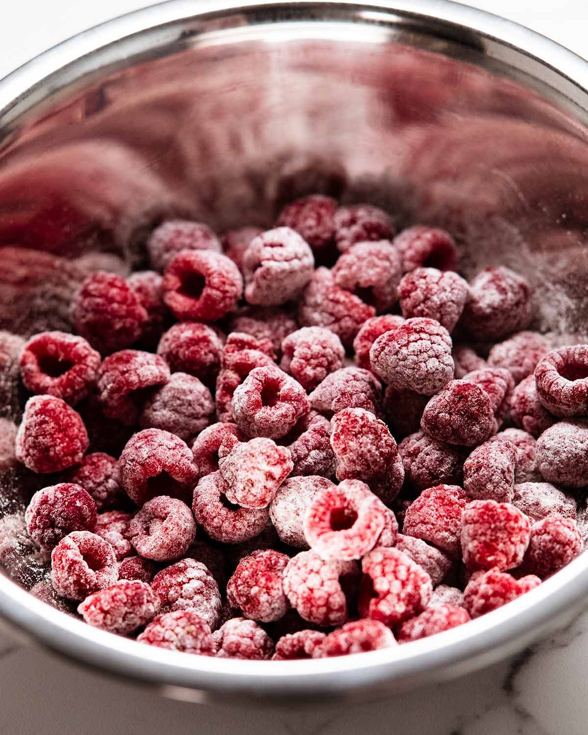 white-chocolate-raspberry-loaf_5 Frozen raspberries