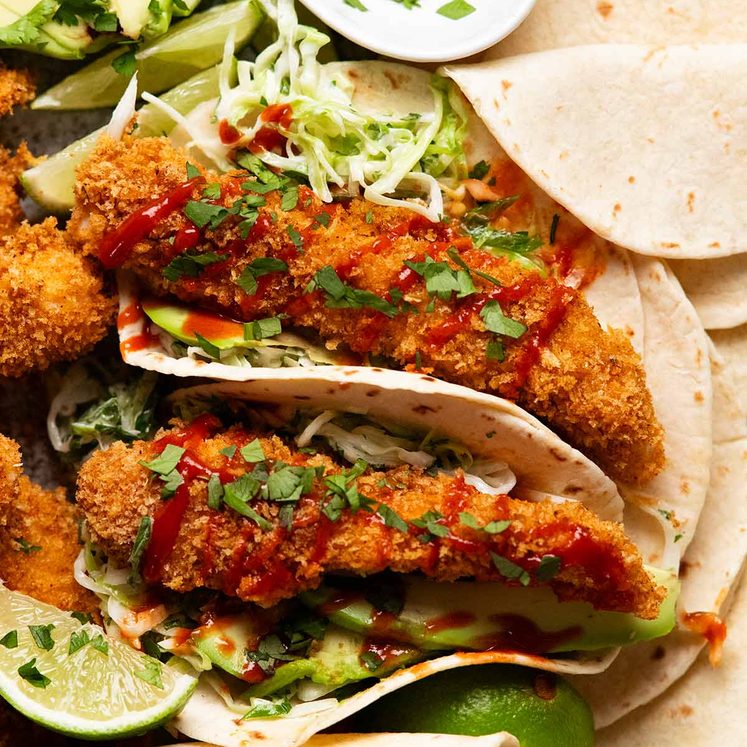 Crunchy chicken taco fingers (baked!) post thumbnail image