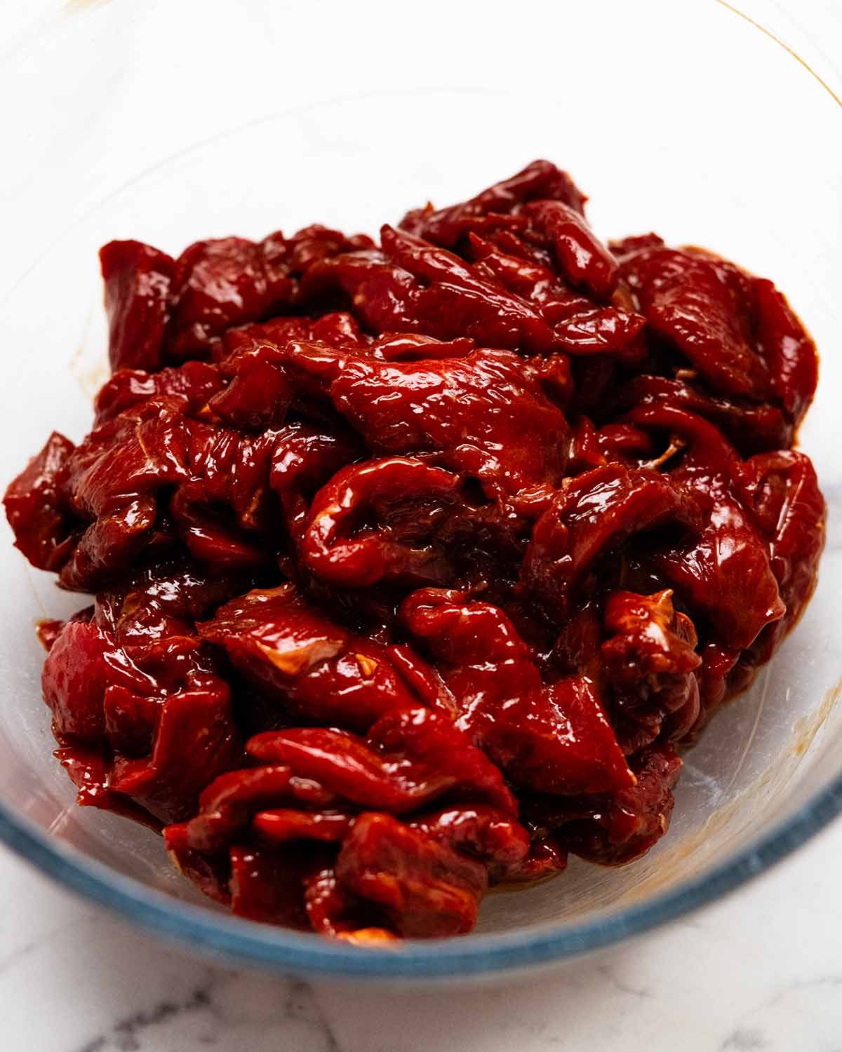 beef-in-black-bean-sauce_5 Marinating beef for Beef in black bean sauce