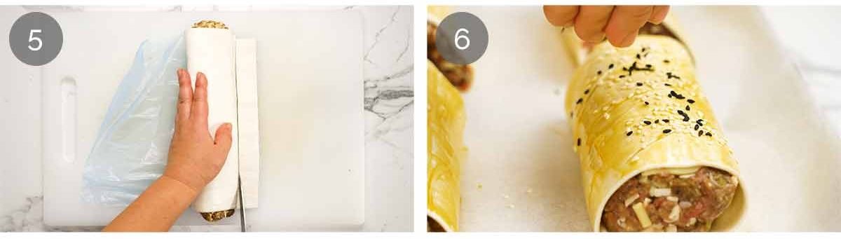 How to make B85 beef sausage rolls