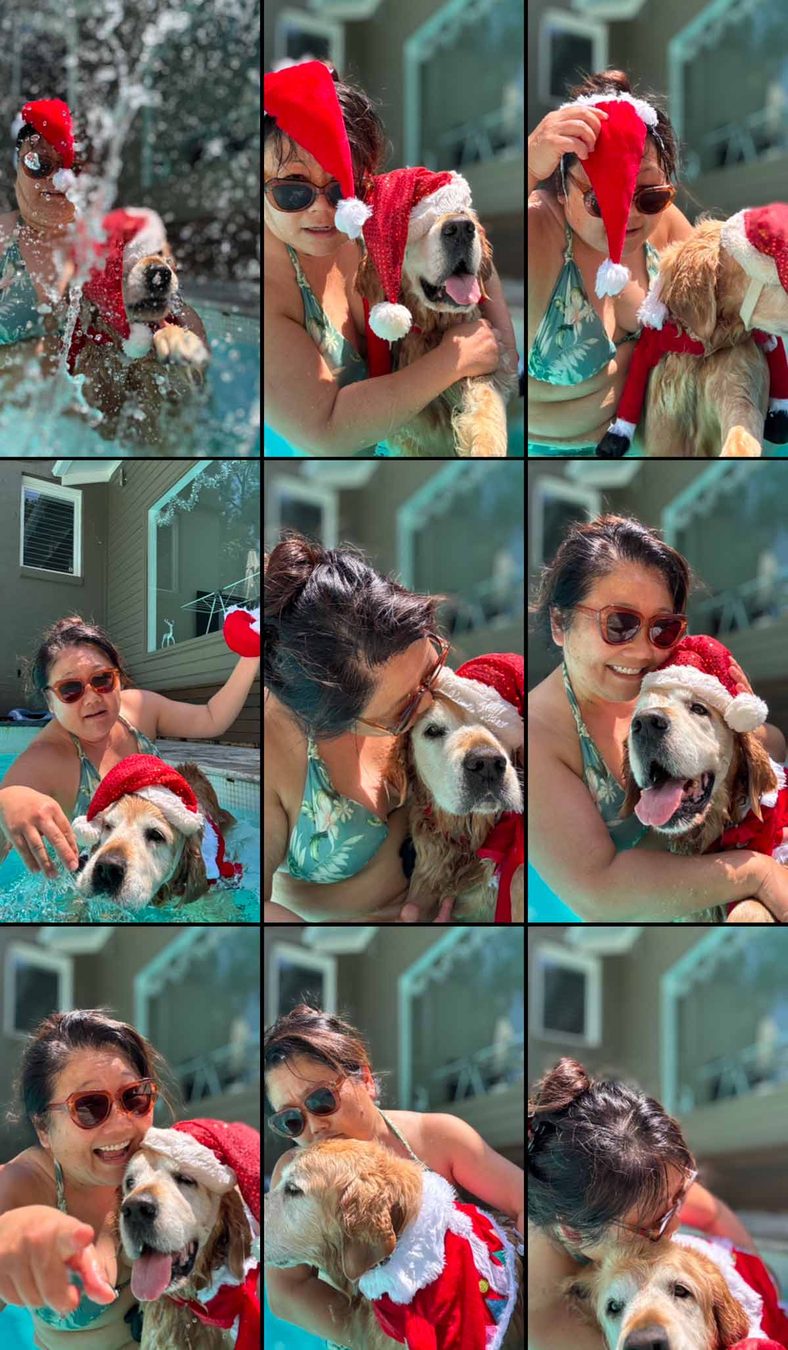 nagi-dozer-christmas-selfie-attempt