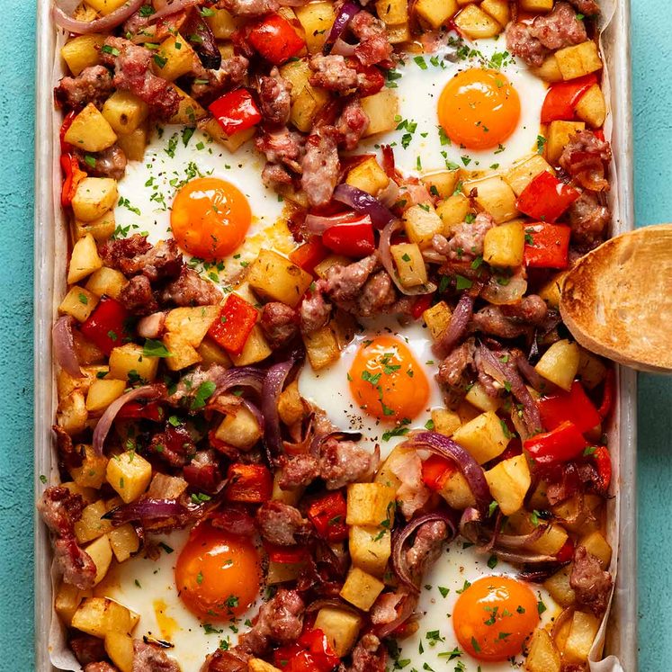 Baked sausage breakfast hash post thumbnail image