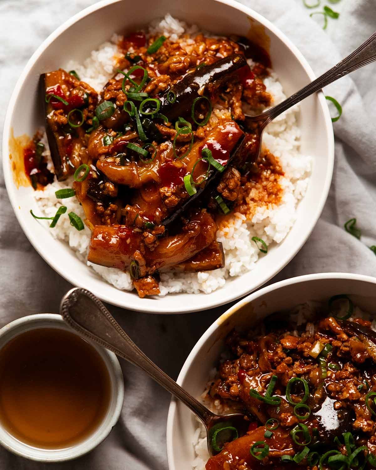 Chinese eggplant with minced pork
