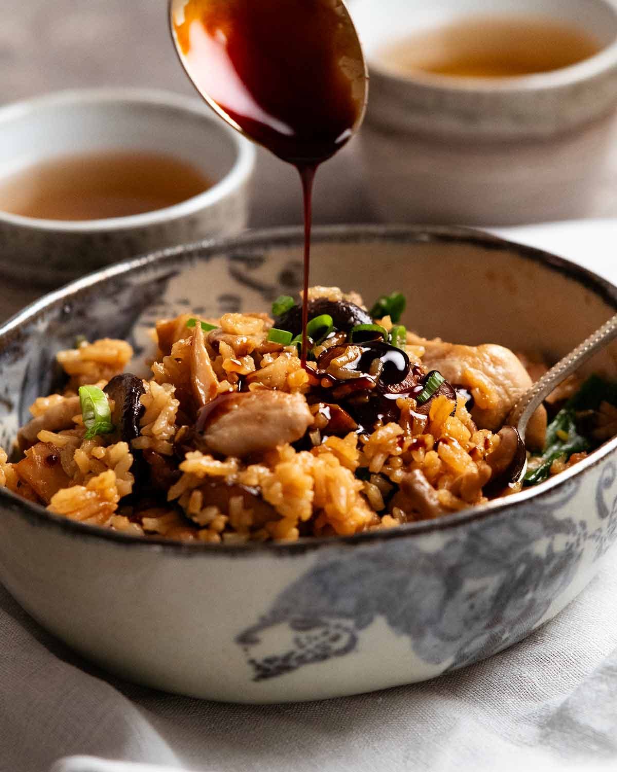ginger-chicken-and-rice-with-mushrooms_5 One pot ginger chicken and rice