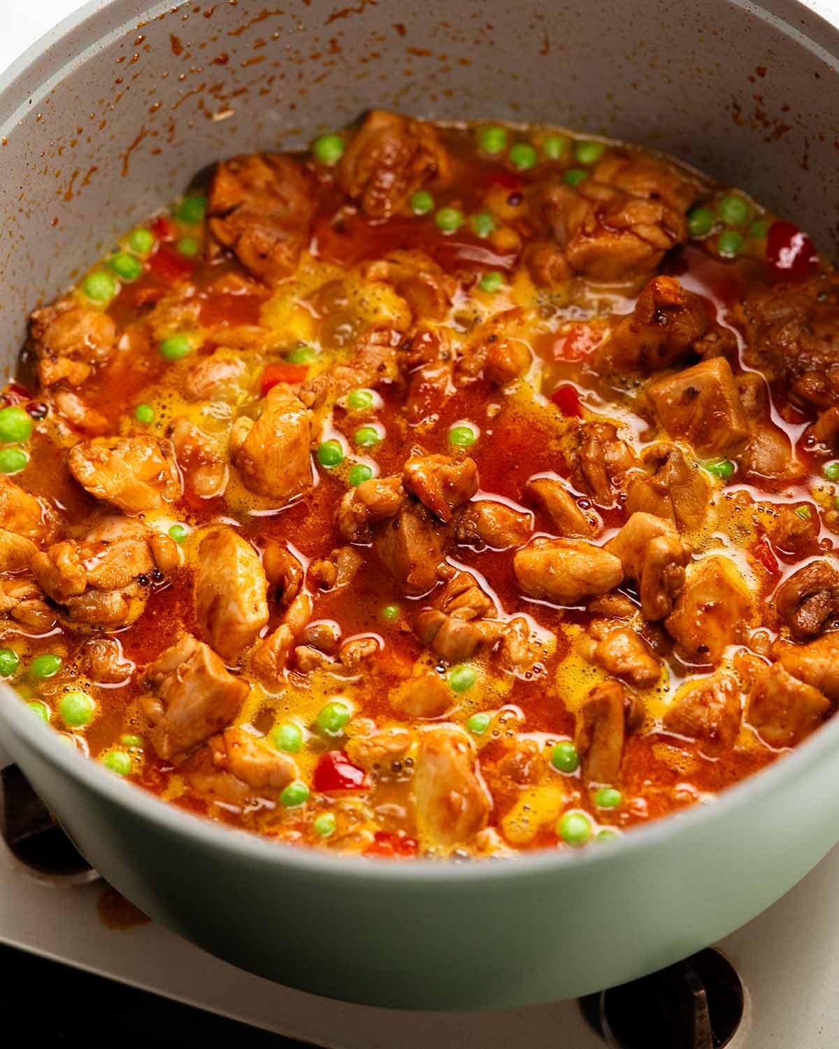 Portuguese chicken and rice - one pot recipe